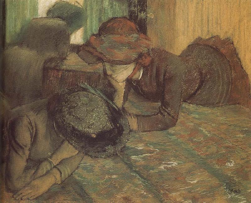 Edgar Degas The conversation in the store China oil painting art